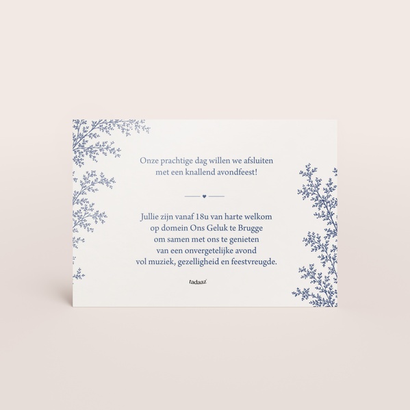 Liggend receptiekaartje met elegante initialen TA0112-2600017-15-1