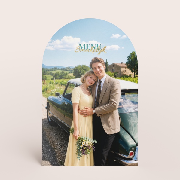 Trendy menukaart in stolpvorm met AI-foto TA0120-2600003-15-0
