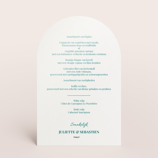 Trendy menukaart in stolpvorm met AI-foto TA0120-2600003-15-1