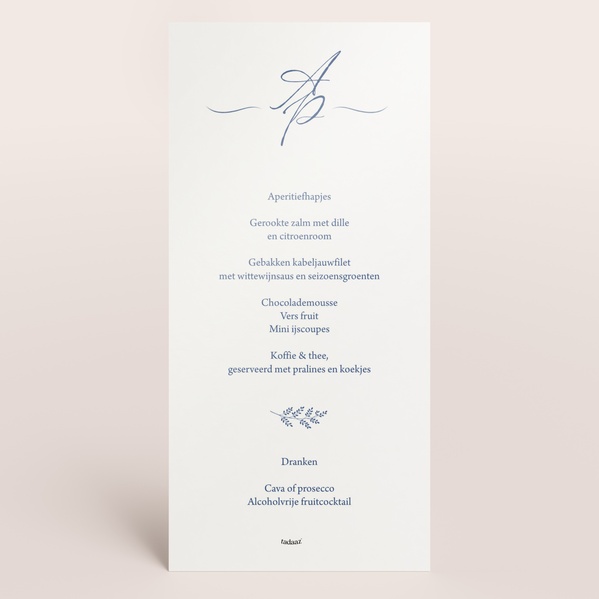 Klassieke menukaart met AI-illustratie TA0120-2600005-15-1