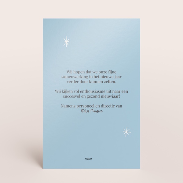 Hippe zakelijke kerstkaart met nieuwjaarswens en logo TA1187-2600038-15-1