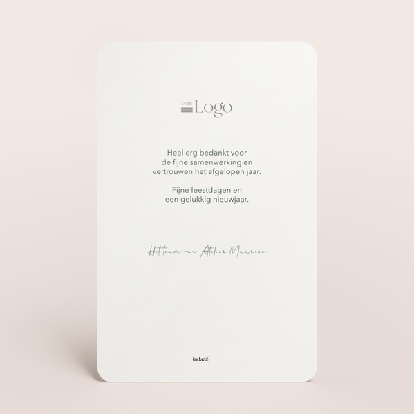 Zakelijke kerstkaart met cadeaudesign goudfolie TA1187-2600040-15-1