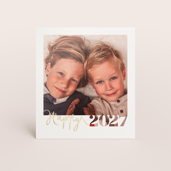 Nieuwjaarskaart met instantfotodesign en jaartal TA1188-2600022-15-0