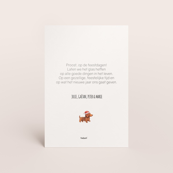 Staande kerstkaart met vrolijke illustraties en foto TA1188-2600089-15-1