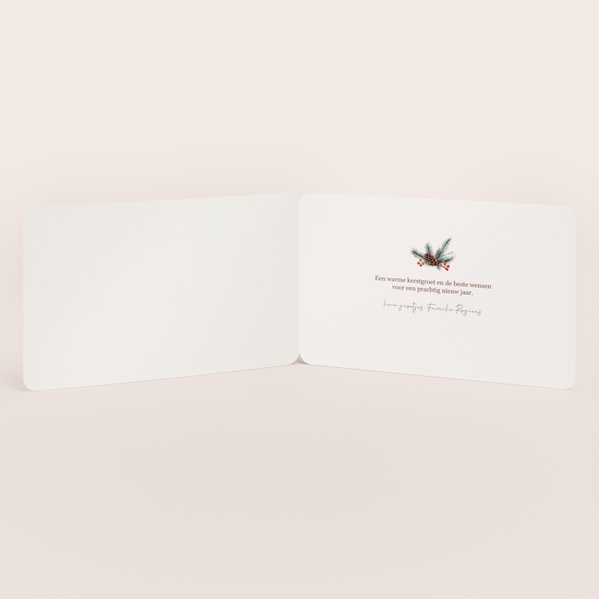 Dubbele kerstkaart met bosdieren in winterlandschap TA1188-2600107-15-1