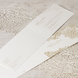 romantische trouwkaart met beige kantmotief TA0110-1400002-15 2