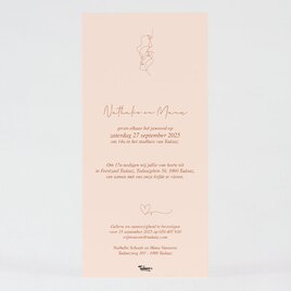 stijlvolle trouwkaart met lijntekening TA0110-2000033-15 2