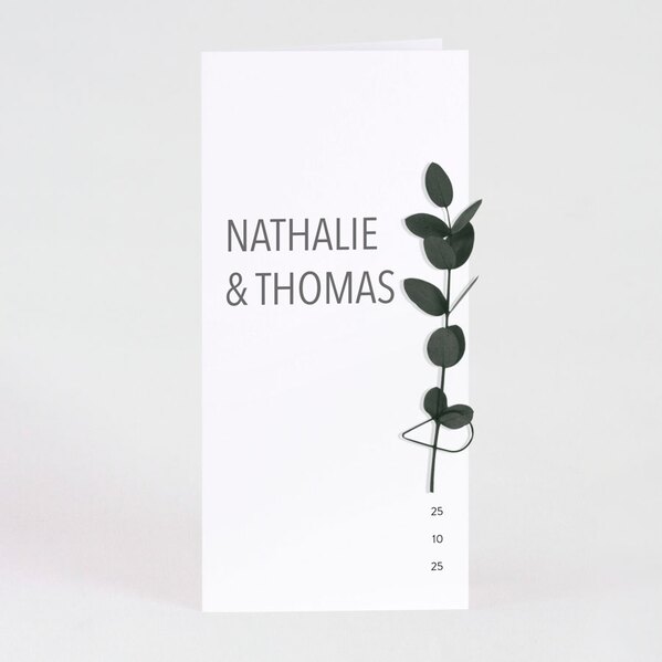 minimalistische trouwkaart pochette zonder eucalyptus TA0110-2100008-15 1