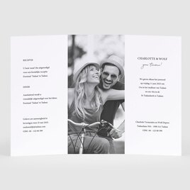 minimalistische trouwkaart drieluik met foto TA0110-2100009-15 2