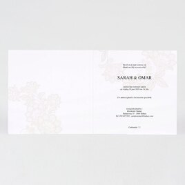 stijlvolle arabische trouwkaart met foliedruk TA0110-2100014-15 2