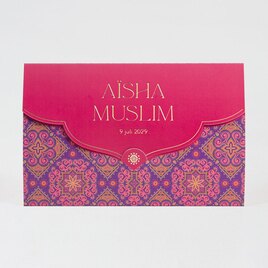kleurrijke arabische trouwkaart met foliedruk TA0110-2100019-15 1