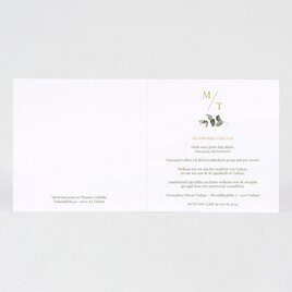 botanische trouwkaart met eucalyptus krans TA0110-2200012-15 2