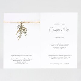 stijlvolle trouwkaart botanisch kruidentakje TA0110-2200017-15 2
