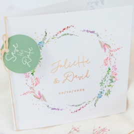 stijlvolle trouwkaart met bloemenkrans en goudfolie TA0110-2200028-15 4