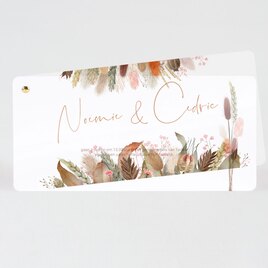 trouwkaart met droogbloemen op kalkpapier TA0110-2200036-15 1