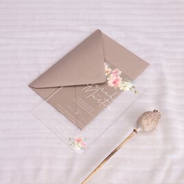 acryl trouwkaart met aquarel bloemen TA0110-2200049-15 1