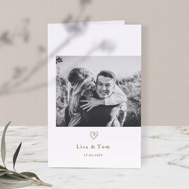 dubbele trouwkaart met foto en tekst in foliedruk TA0110-2200058-15 1