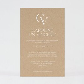 luxe trouwkaart met gouden lakzegel en wikkel van kalkpapier TA0110-2300007-15 2