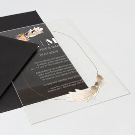 acryl trouwkaart met ovale droogbloemenkrans TA0110-2300013-15 2