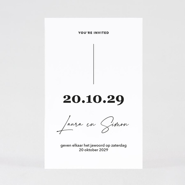 minimalistische trouwkaart gedrukt op dik papier TA0110-2400044-15 1