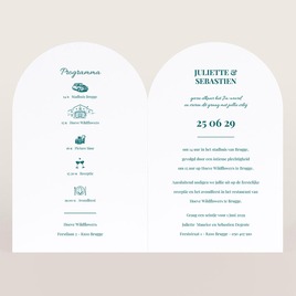 stolpvormige uitnodiging bruiloft met vintage ai foto TA0110-2600070-15 2