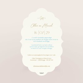 trouwkaart met originele vorm en elegante strik TA0110-2600094-15 2