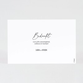 wit bedankkaartje bruiloft met foto TA0117-2100001-15 2