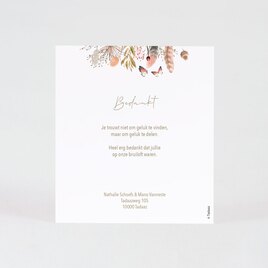 boho bedankkaartje bruiloft met droogbloemen TA0117-2200018-15 2