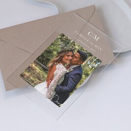 acryl bedankkaartje huwelijk met foto TA0117-2300006-15 1