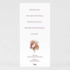 boho menukaart met terra bloemen TA0120-2100002-15 2