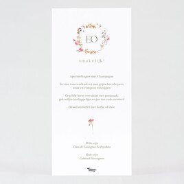 stijlvolle menukaart met bloemen TA0120-2200012-15 2