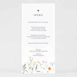 enkele menukaart met kleurrijke bloemen TA0120-2300007-15 2