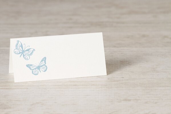 tafelkaartje met blauwe vlinders TA0122-1300019-15 1