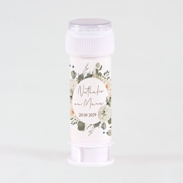 boho sticker voor bellenblaas met witte bloemen TA01905-2200017-15 1