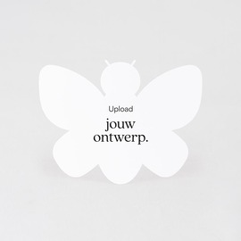 kaart met vlindervorm glanzend papier TA0330-2400006-15 1