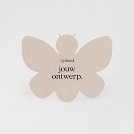kaart met vlindervorm kraftpapier TA0330-2400007-15 1