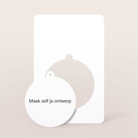 originele kaart met eigen ontwerp en uitneembare kerstbal glanzend papier TA0330-2500025-15 1