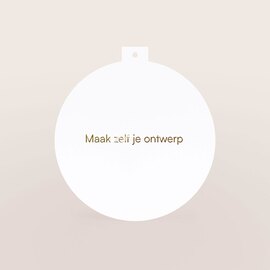 eigen ontwerp kaart in kerstbalvorm met folie mat papier TA0330-2500030-15 1