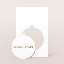 kaart met eigen ontwerp met uitneembare kerstbal en folie mat papier TA0330-2500033-15 1