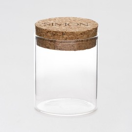 glazen potje met kurken deksel TA03955-2300002-15 1