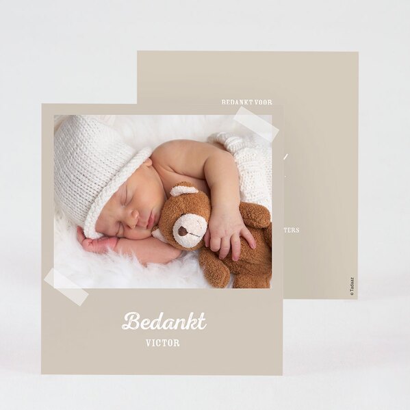 baby bedankkaart met foto TA0517-1700001-15 1