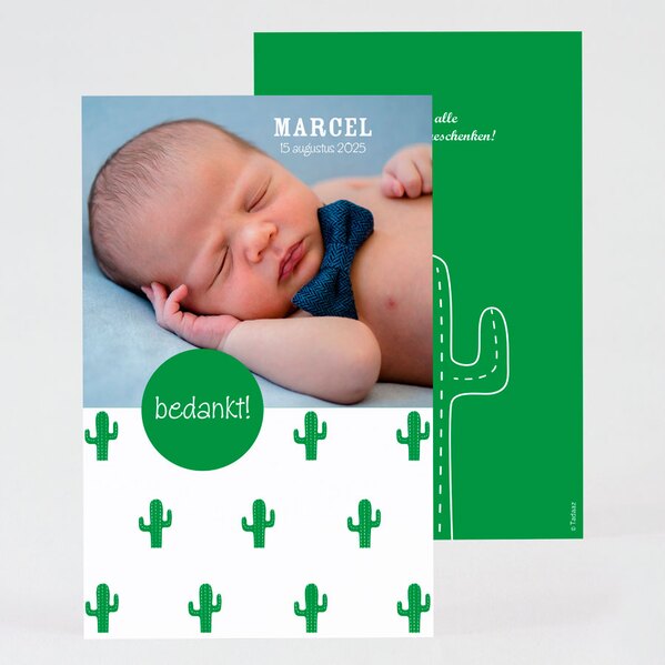 geboorte bedankkaartje met cactussen TA0517-2000003-15 1