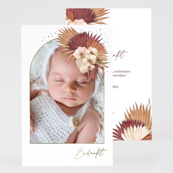 uniek-boho-bedankkaartje-geboorte-met-goudfolie-foto-en-droogbloemen-TA0517-2200009-15-1