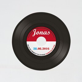 uniek geboortekaartje vinylplaat TA05500-1300091-15 1