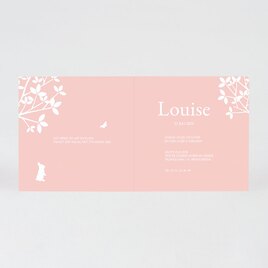 roze geboortekaart bos met silhouet TA05500-1900007-15 2