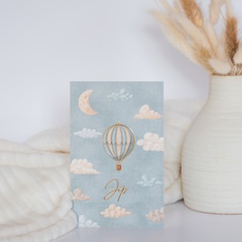 dromerig geboortekaartje met luchtballon en goudfolie TA05500-2200116-15 3