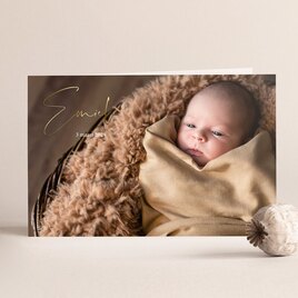 stijlvol geboortekaartje met foto s en goudfolie TA05500-2300037-15 1