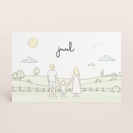 lief geboortekaartje met ai tekening van gezin in de velden TA05500-2600102-15 1