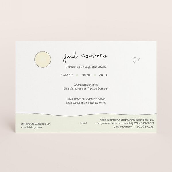 lief geboortekaartje met ai tekening van gezin in de velden TA05500-2600102-15 2
