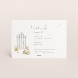 lief geboortekaartje met personaliseerbare illustratie van kindje aan zee TA05500-2600111-15 2